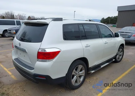 2012 Toyota Highlander Limited V6 из США, поврежденный, VIN 5TDYK3EH8CS052782